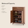 Webster 15 Pair Shoe Rack With Drawer in Sheesham Finish