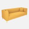 Tuxedo Fabric Sofa (Yellow)