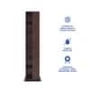 Shimada Engineered Wood  Bookshelf in Columbian Walnut Finish