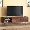 Dyson Solid Wood Free Standing TV Unit in Walnut Finish