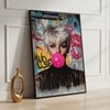 The Castle Decor Modern Pop Art Girl Wall Art Framed Painting 20x30 Inch