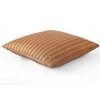 Stripe Knit Espresso Copper Print Cushion Cover 16X16  Inches