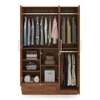 Bocado 3 Door Wardrobe in Sheesham Finish