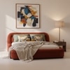 Casa Haven Relax King Size Bed in velvet With Engineered Hardwood Frame & Hydraulic Storage