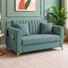 Daraco Velvet 2 Seater Sofa in Tourquise Color