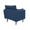 Arihana Boucle Fabric Arm Chair in Blue Colour