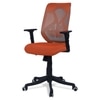 Zeeazyana Mid Back Ergonomic Chair in Orange Colour