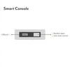 Emila Fabric Left Aligned Three Seater Sectional Recliner in Fossil Weave Colour