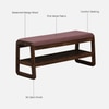 Brastad Solid Wood Shoe Rack with Seating in Walnut Brown finish