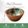 Elysian Tropical Mango Wood Bowl Set Of 4