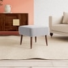 Billie Ottoman Color in Grey