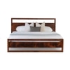 Turner Solid Wood Queen  Size Bed Without Storage (Dark Oak Finish)