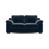 Esquel Luxe 2 Seater Fabric Sofa in Sea Port Blue Velvet Colour