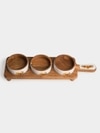 Ireka Home Dip Trip Snack Bowl Set with Stand – Set of 3