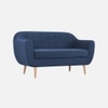 Colam Velvet 2 Seater Sofa in Navy Blue Colour
