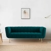 Grace Fabric Sofa (Teal Blue)