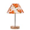 Devansh Multicolor Cotton Table Lamp With  Natural  Wood Base  & Steel Pipe (10X16.25 Inches)-39