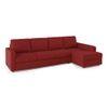 Apollo Compact Sofa (Colour : Salsa Red, Cushion : Soft, Back Type : Regular, Seating Capacity : Right Aligned 3 Seater + Right Aligned Chaise)