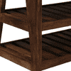 Holmsvik Solid Wood Shoe Rack with Seating in Walnut Brown finish