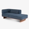 Anish Solid Wood Day Bed in Blue Colour