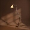 Hydra Beige Jute Floor Lamp with Beige Jute Base