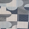 Fina Blue & White Geometric 400 TC Cotton Flat Super King Size Bedsheet with 2 Pillow Covers – Threads
