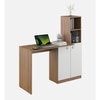 Divine Study Table Exotic Teak + Frosty White