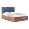 Avon Solid Wood King Size Box Storage Bed In Teak Finish