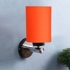 Devansh Metal Electric Wall Light in Orange Colour with Orange Shade Count of 1 Light