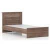 Davis Single Non Storage Bed In Classic Walnut Finish
