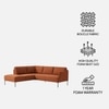 Modernelegance Wood Right Aligned 3-Seater With Upholstery Non Storage Sofa In Brown Colour