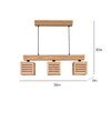 Lyon Beige Solid Wood Cluster Hanging Light