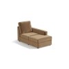 Apollo Sofa (Colour : Fawn Velvet, Cushion : Soft, Back Type : High Back, Seating Capacity : Right Aligned 3 Seater + Right Aligned Chaise)