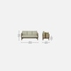 Sunbrust 3 Seater Sofa In Beige Colour