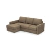 Apollo Sofa (Colour : Dune, Cushion : Hard, Back Type : Regular, Seating Capacity : Left Aligned 2 Seater + Left Aligned Chaise + Ottoman)