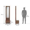 Eve Engineered Wood Dressing Table in Classic Walnut Finish