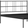Sheen Metal Non Storage Queen Bed in Satin Black Finish