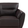 Johanna 3 Seater Leatherette Sole in Choco Brown Colour