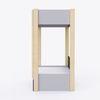 Pine Tree Single Size Bunk Bed In Silver Grey Colour
