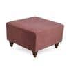 Lucian Solid Wood  Ottomon in  Pink Colour