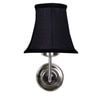 Devansh Steel  Wall Mounted Lamp With Cotton Off Black Shade