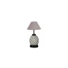 Angel Grey cotton Glass Table lamp with Iron Base