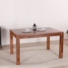 Moon Sheesham Wood 6 Seater dining set with Bench In Rustic Teak Teak Finish