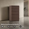 Bocado Tall Engineered Wood Chest of 6 Drawers in Columbian Walnut Finish