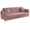 Daraco Velvet 3 Seater Sofa in Pink Color
