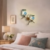 Devansh Metal Electric Wall Light in Gold Colour with Multi Shade Count of 2 Lights
