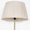 Jigger Metal Multiutility Shelf Floor Lamp With Beige Shade