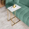 Tory Metal Sofa C Table In Gold Finish