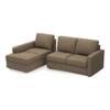 Apollo Sofa (Colour : Dune, Cushion : Soft, Back Type : Regular, Seating Capacity : Left Aligned 2 Seater + Left Aligned Chaise + Ottoman)