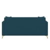 Convil Velvet 3 Seater Sofa in T blue Color